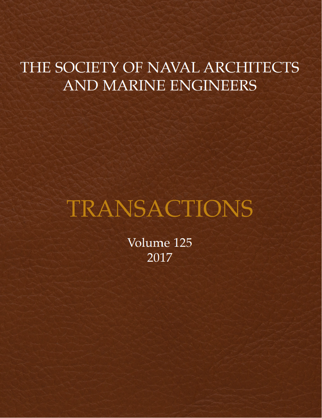 Transactions 2017 - Hardcover